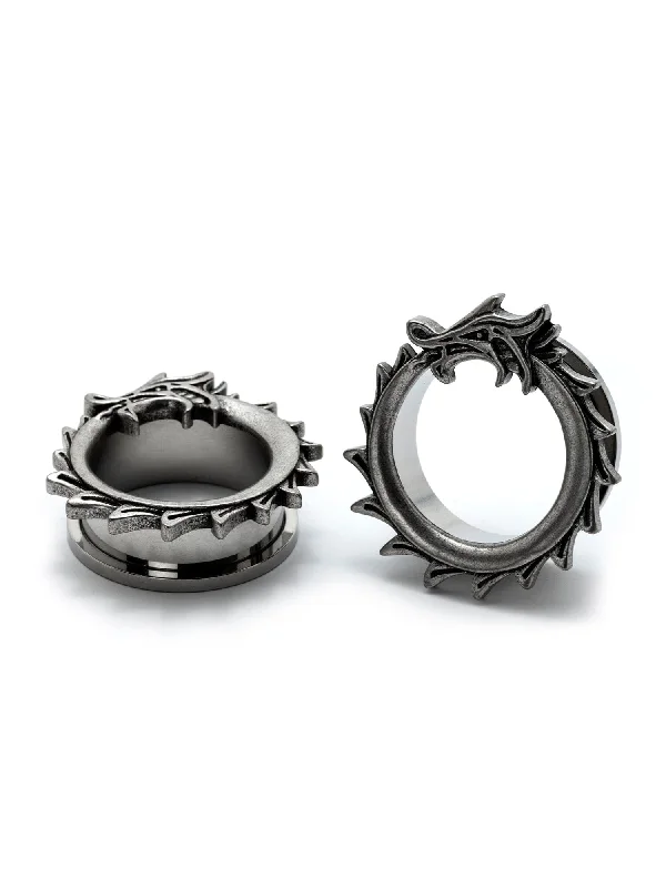 Dragon Ouroboros Threaded Steel Tunnels