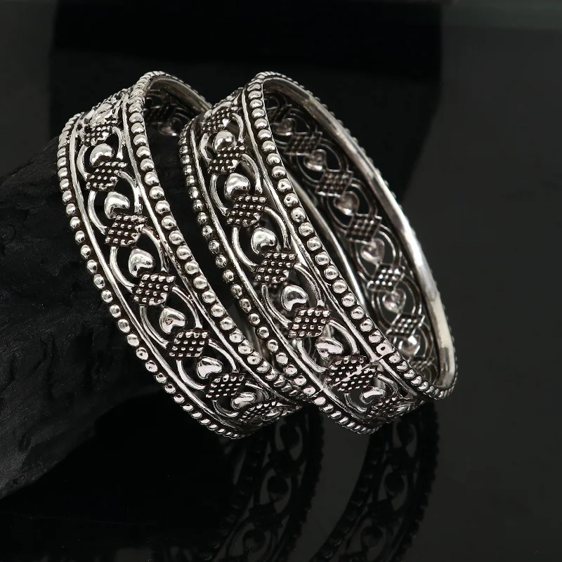 Exclusive 925 sterling silver amazing customized bangle bracelet kada , best brides gifting ethnic stylish tribal fashion jewelry nba396